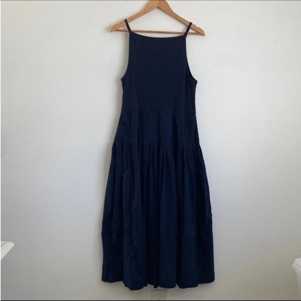 J. Crew Women's‎ Pintuck mixy dress XXS Navy - Picture 2 of 6